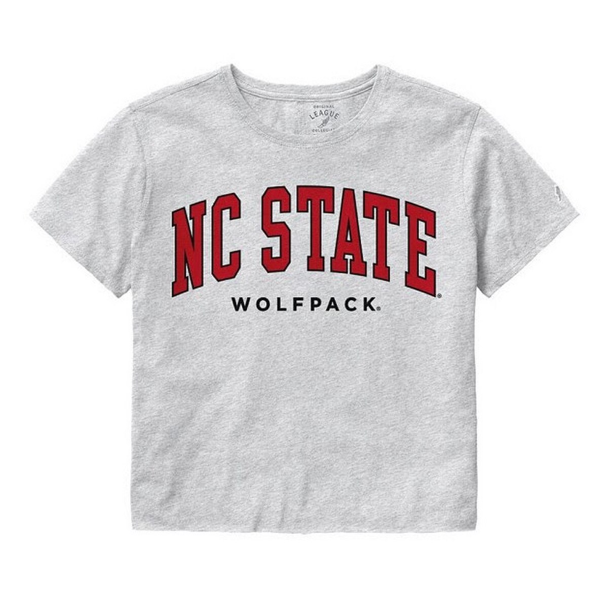 Ladies Crop Tee - Grey - NC State A